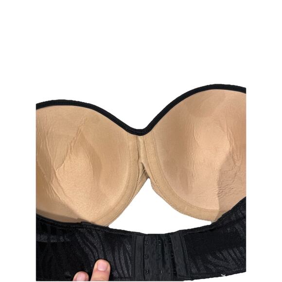 Sweet Nothings Black Lace Strapless Bra Womens Size 38C - Picture 7 of 7